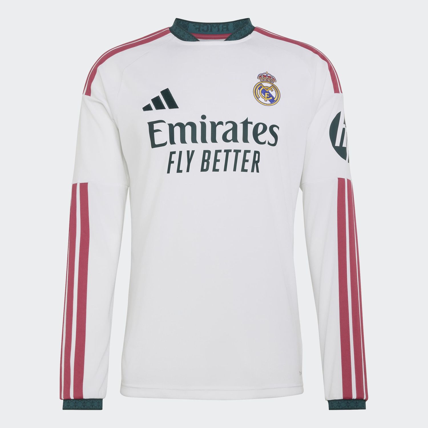REAL MADRID 26/27 HOME JERSEY LS (WHITE/PINK)