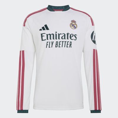 REAL MADRID 26/27 HOME JERSEY LS (WHITE/PINK)
