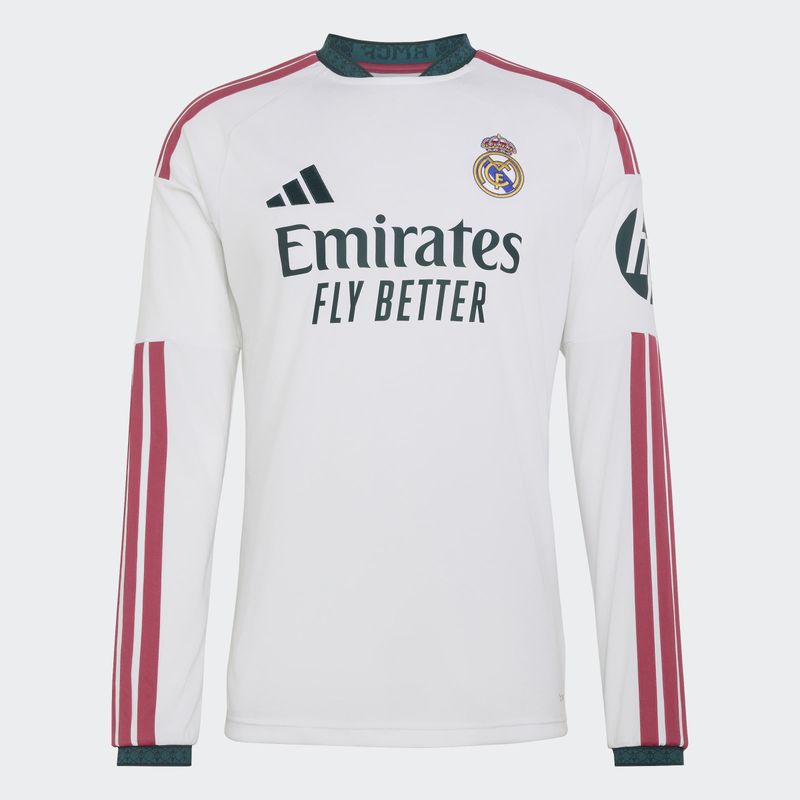REAL MADRID 26/27 HOME JERSEY LS (WHITE/PINK)