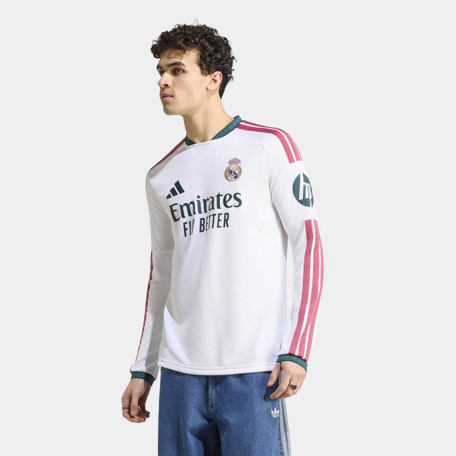 REAL MADRID 26/27 HOME JERSEY LS (WHITE/PINK)