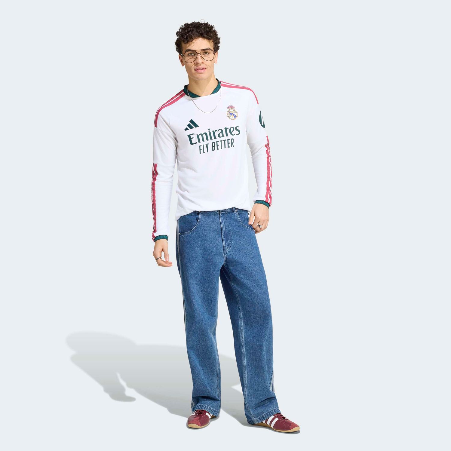 REAL MADRID 26/27 HOME JERSEY LS (WHITE/PINK)