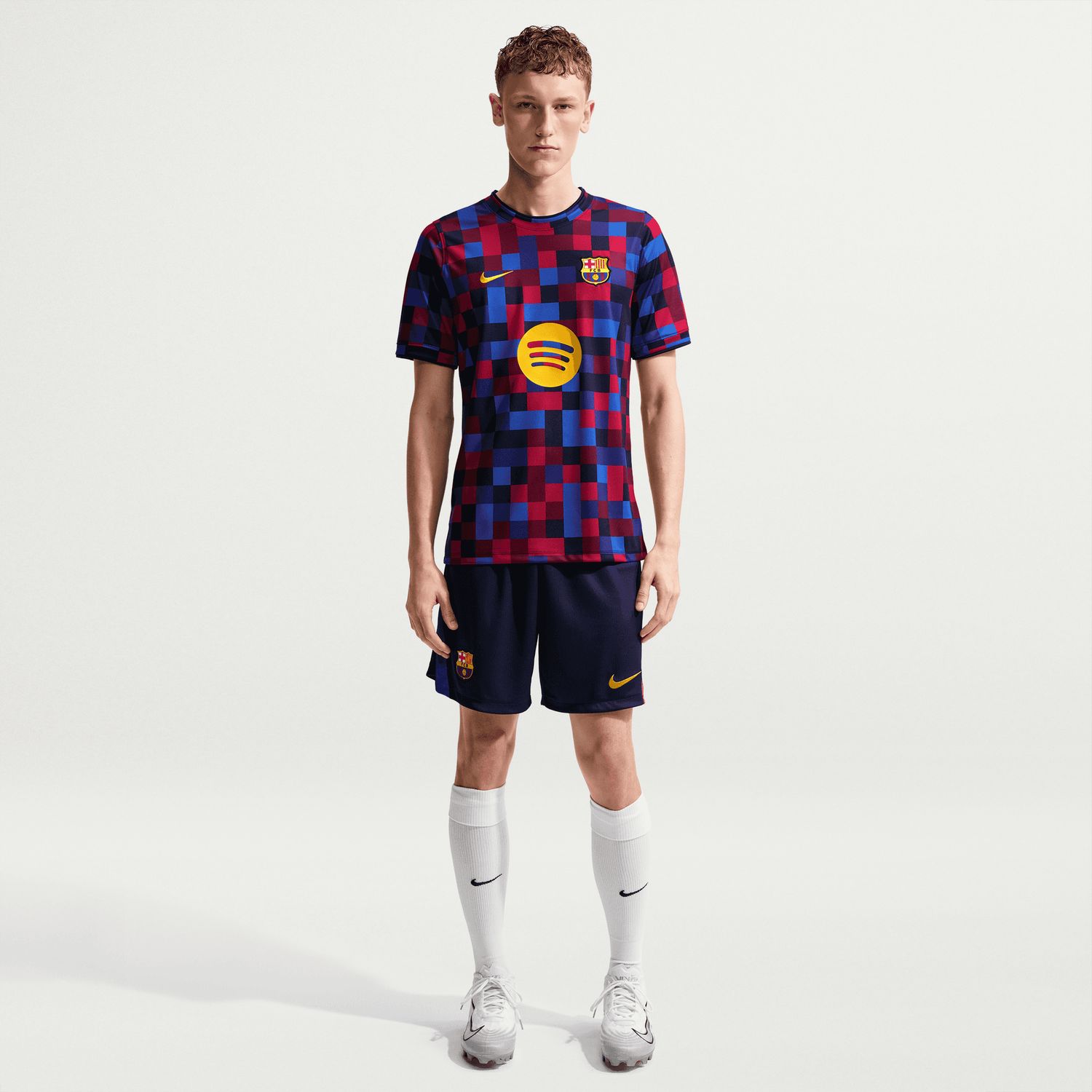 FC BARCELONA 26/27 PREMATCH JERSEY (RED/BLUE)