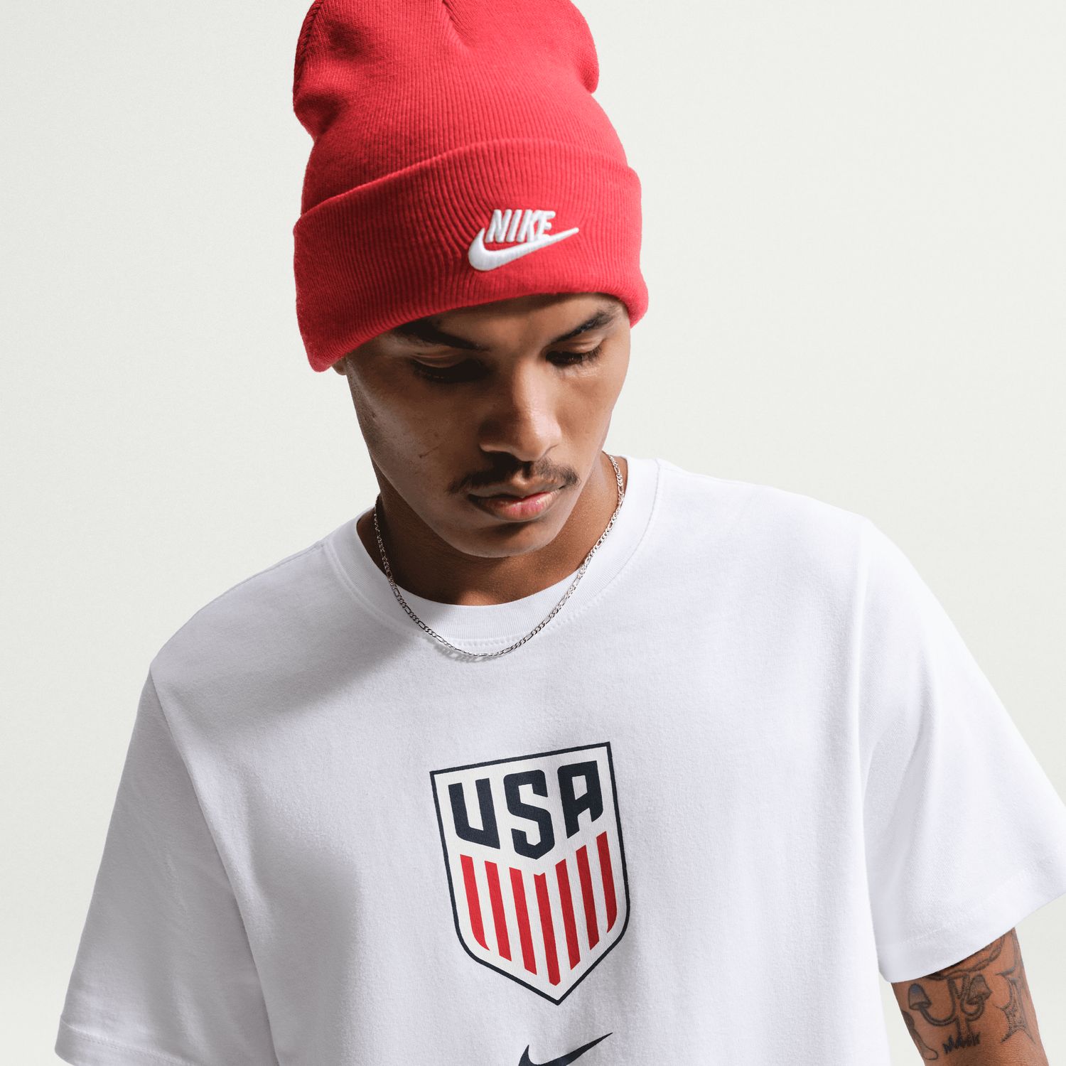 USA 2026 CREST TEE (WHITE)