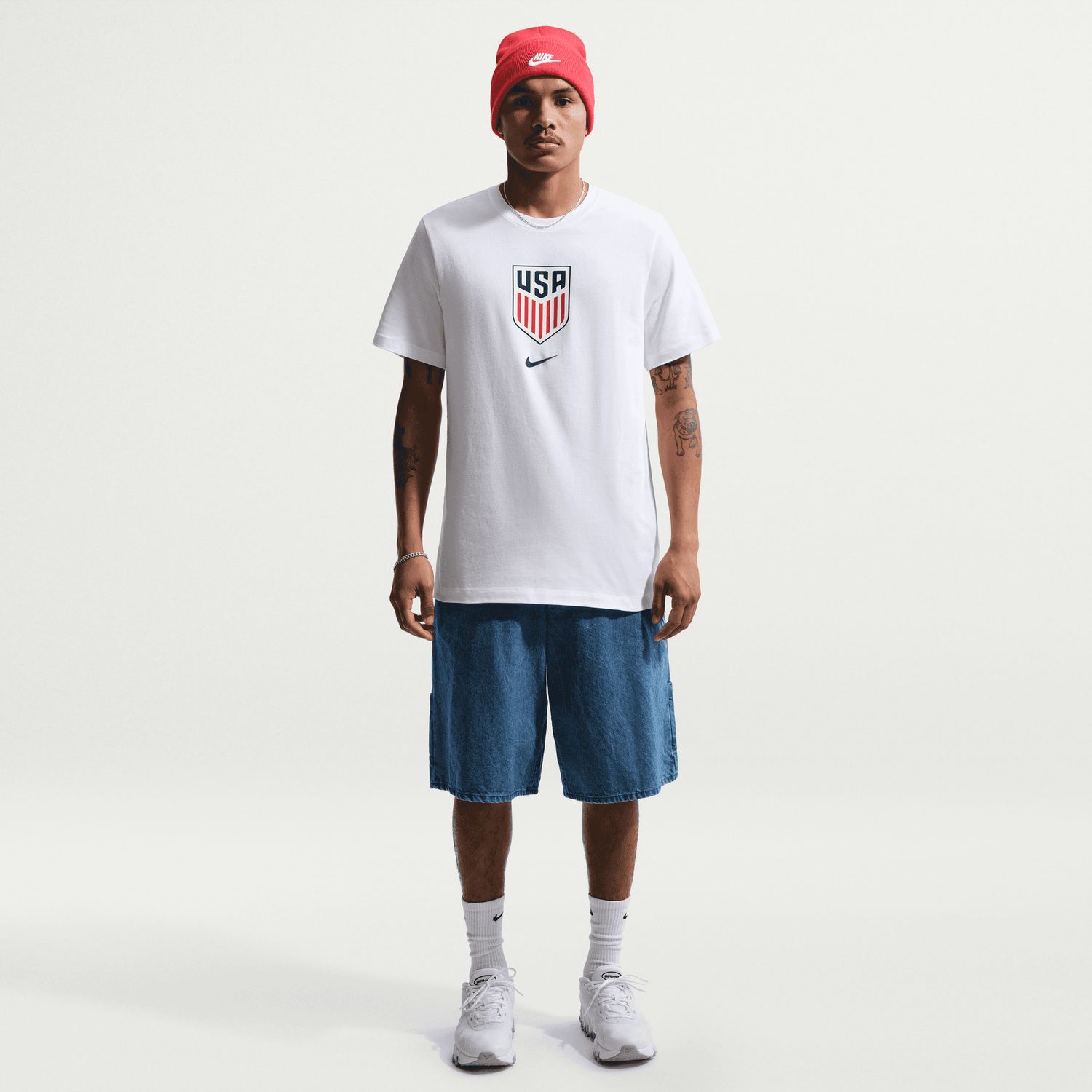 USA 2026 CREST TEE (WHITE)