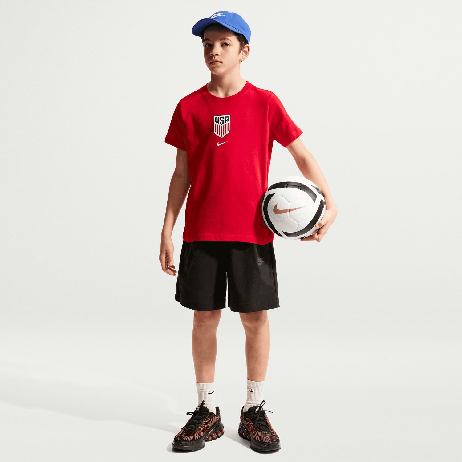 USA 2026 CREST TEE YOUTH (RED)