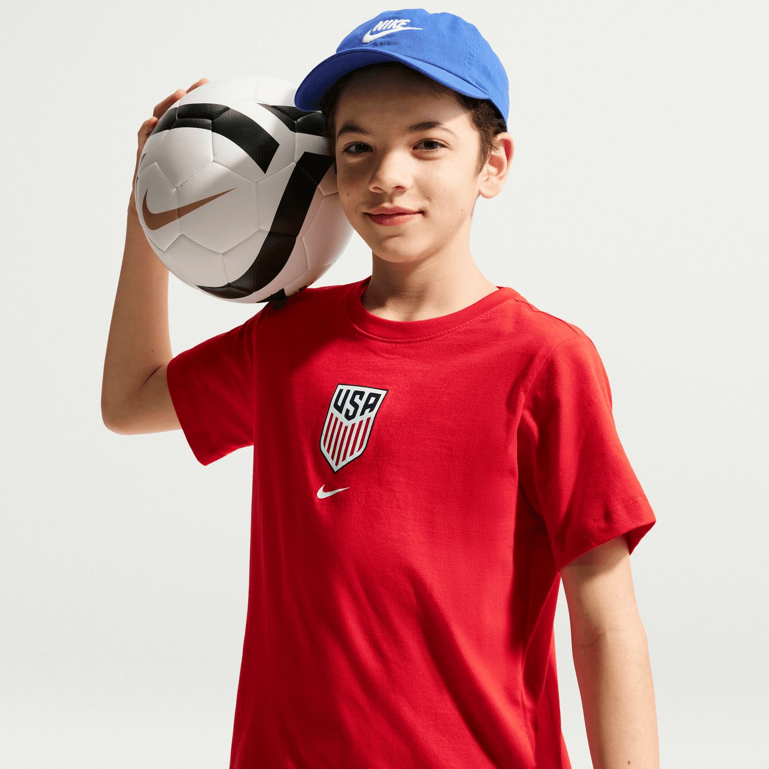 USA 2026 CREST TEE YOUTH (RED)