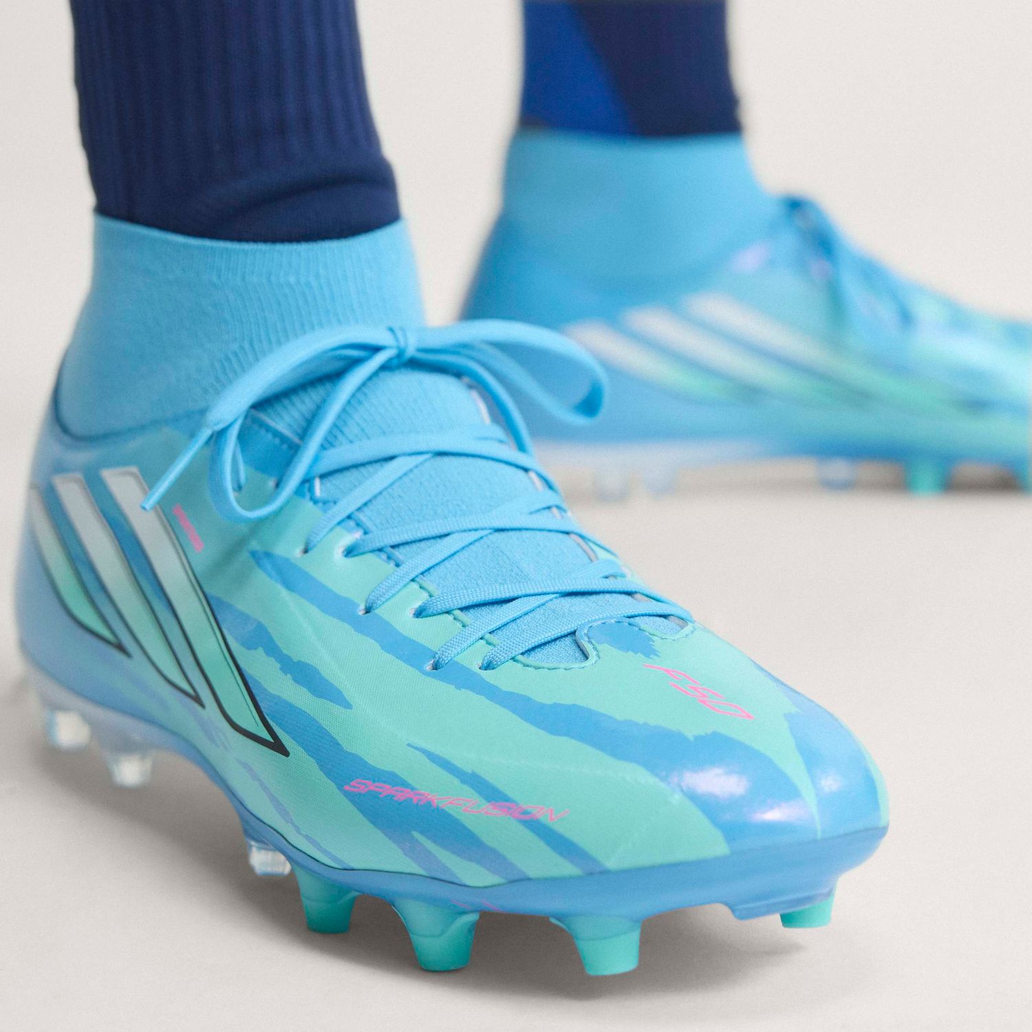 F50 SPARKFUSION LEAGUE FG/AG (BLUE/WHITE)