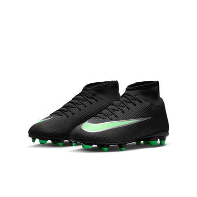 MERCURIAL SUPERFLY 11 CLUB FG/MG JR (BLACK/GREEN)
