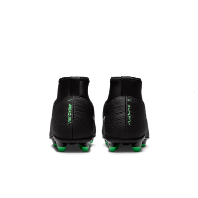 MERCURIAL SUPERFLY 11 CLUB FG/MG JR (BLACK/GREEN)