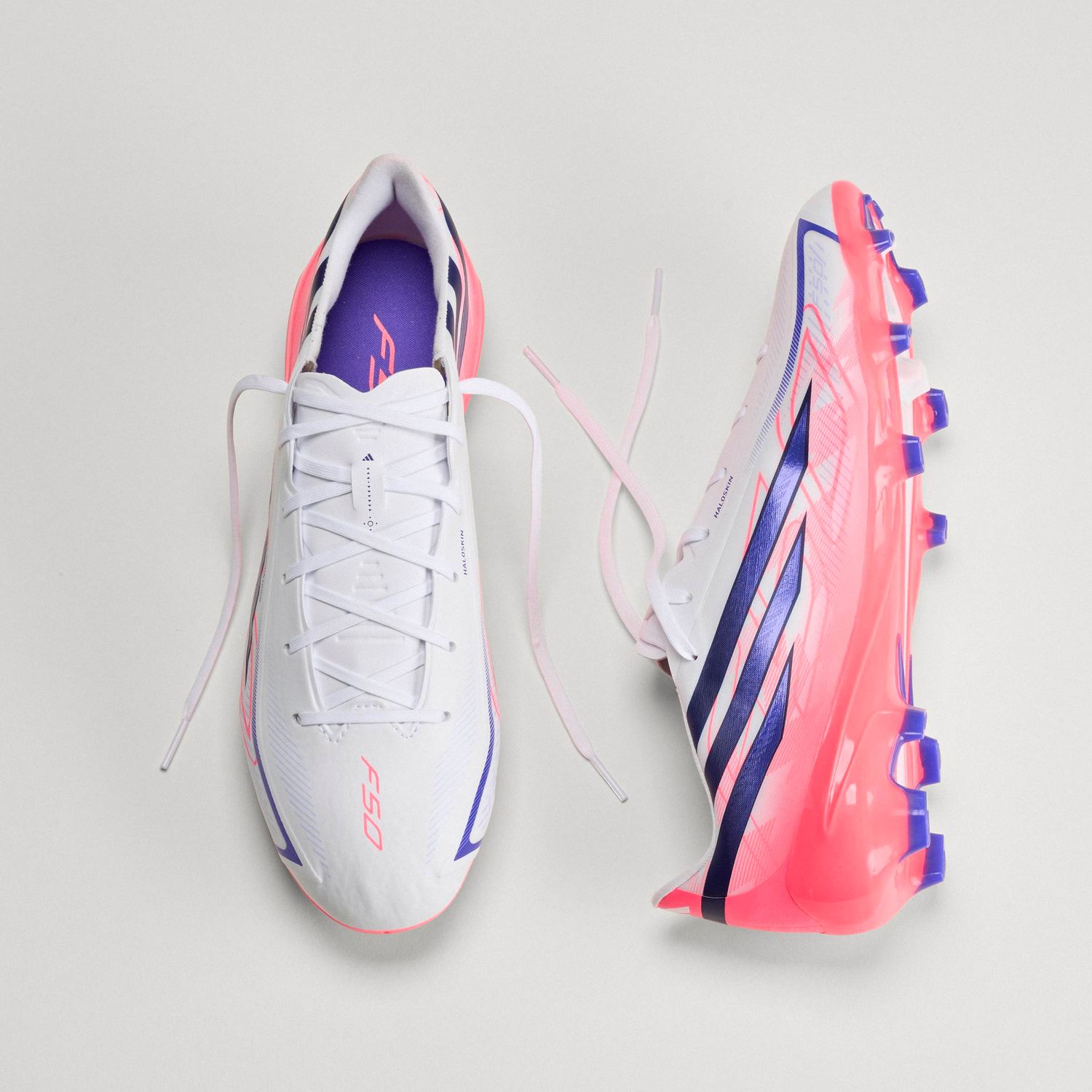 F50 HYPERFAST LEAGUE FG (WHITE/PURPLE/SOLAR TURBO)