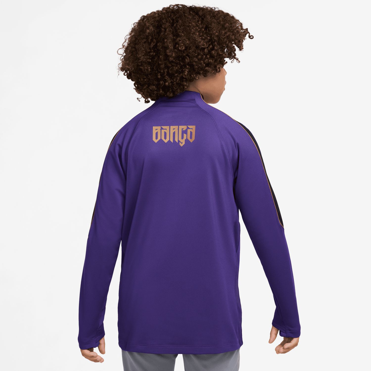 FC BARCELONA 26/27 AWAY STRIKE DRILL TOP YOUTH (PURPLE/GOLD)