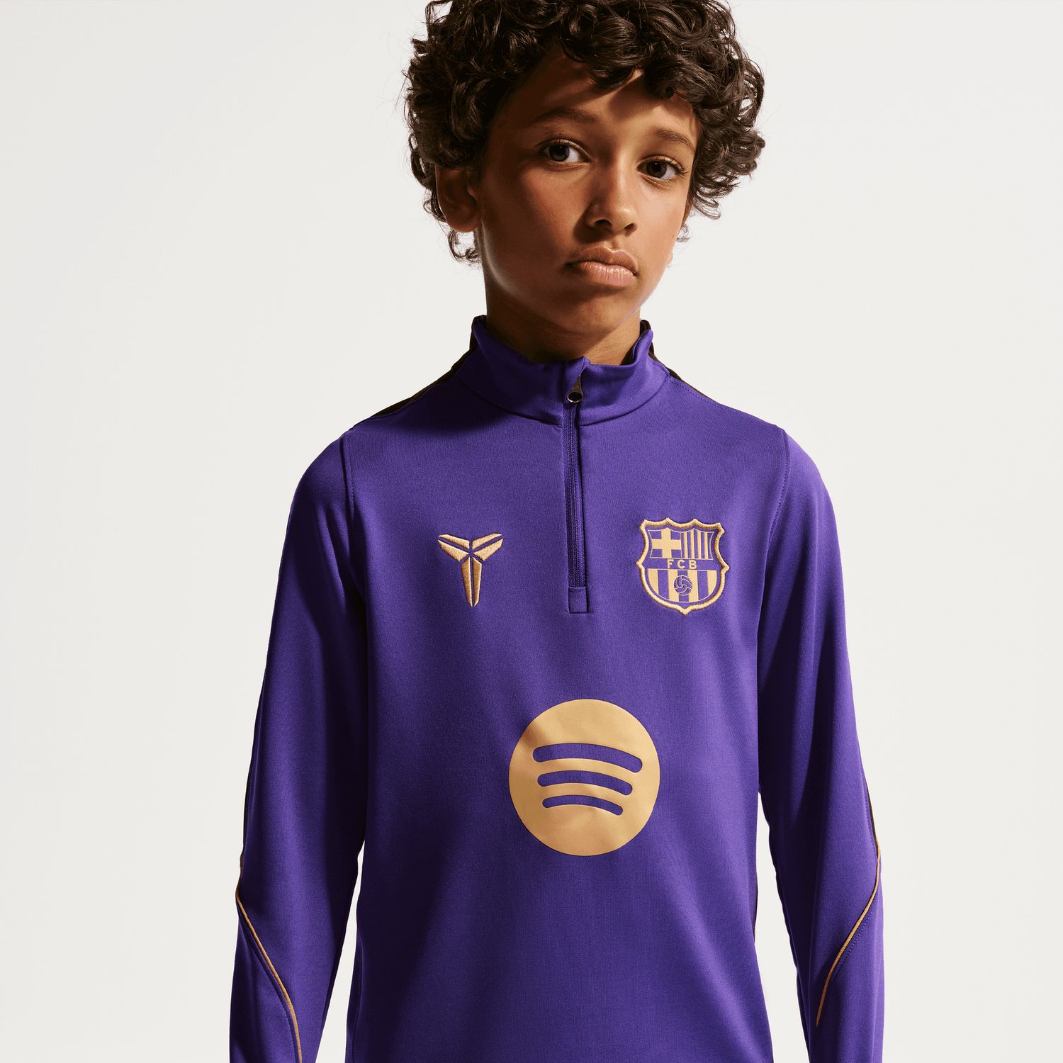 FC BARCELONA 26/27 AWAY STRIKE DRILL TOP YOUTH (PURPLE/GOLD)