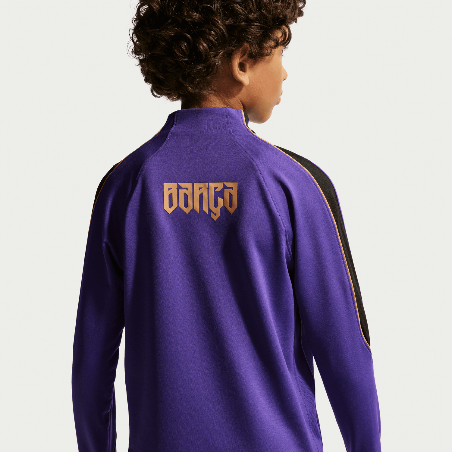 FC BARCELONA 26/27 AWAY STRIKE DRILL TOP YOUTH (PURPLE/GOLD)