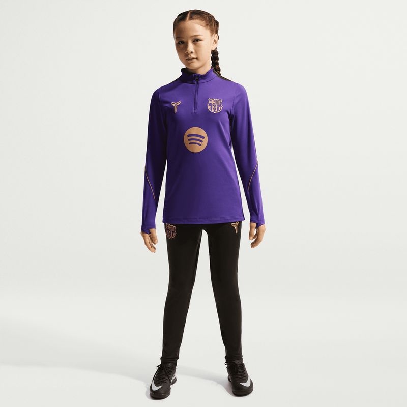 FC BARCELONA 26/27 AWAY STRIKE DRILL TOP YOUTH (PURPLE/GOLD)