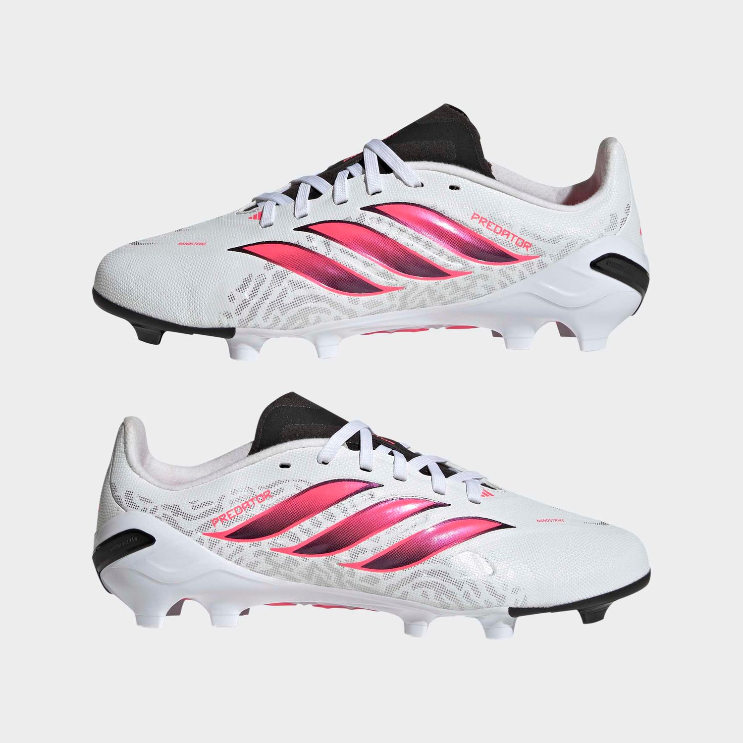 PREDATOR LEAGUE FG JR (WHITE/SOLAR TURBO/BLACK)