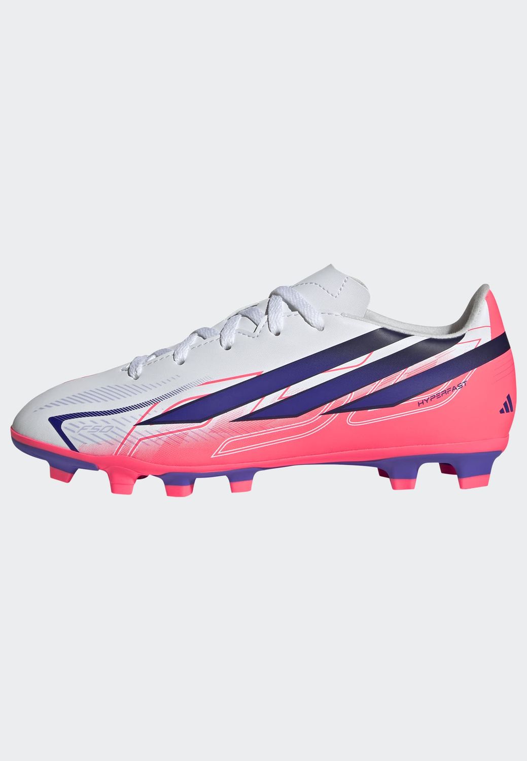 F50 HYPERFAST CLUB FG/MG JR (WHITE/PURPLE/SOLAR TURBO)