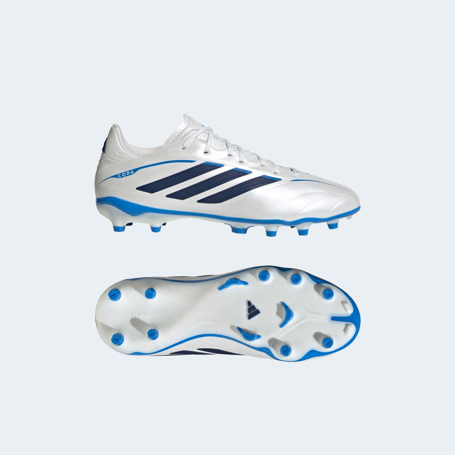COPA PURE IV LEAGUE FG JR (WHITE/DARK BLUE)