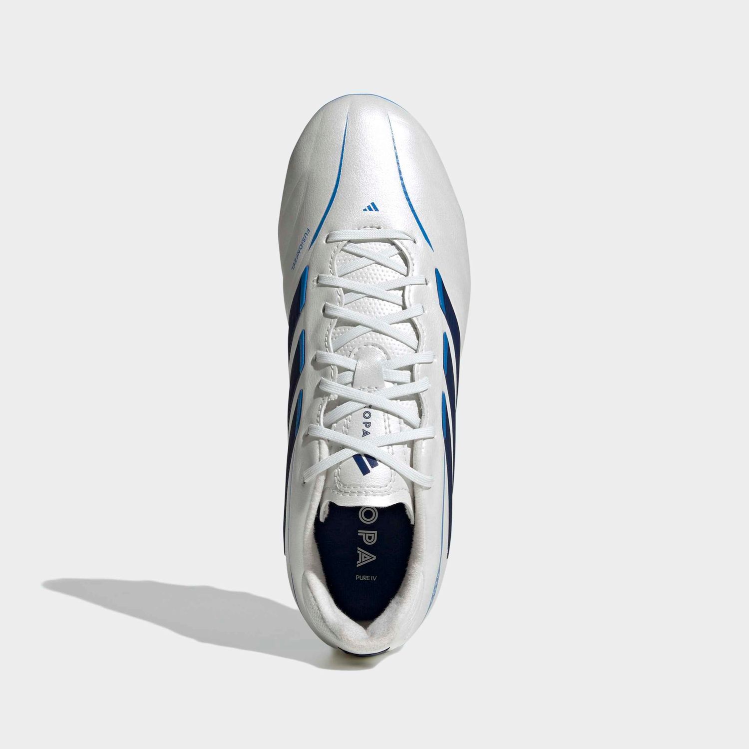 COPA PURE IV LEAGUE FG JR (WHITE/DARK BLUE)
