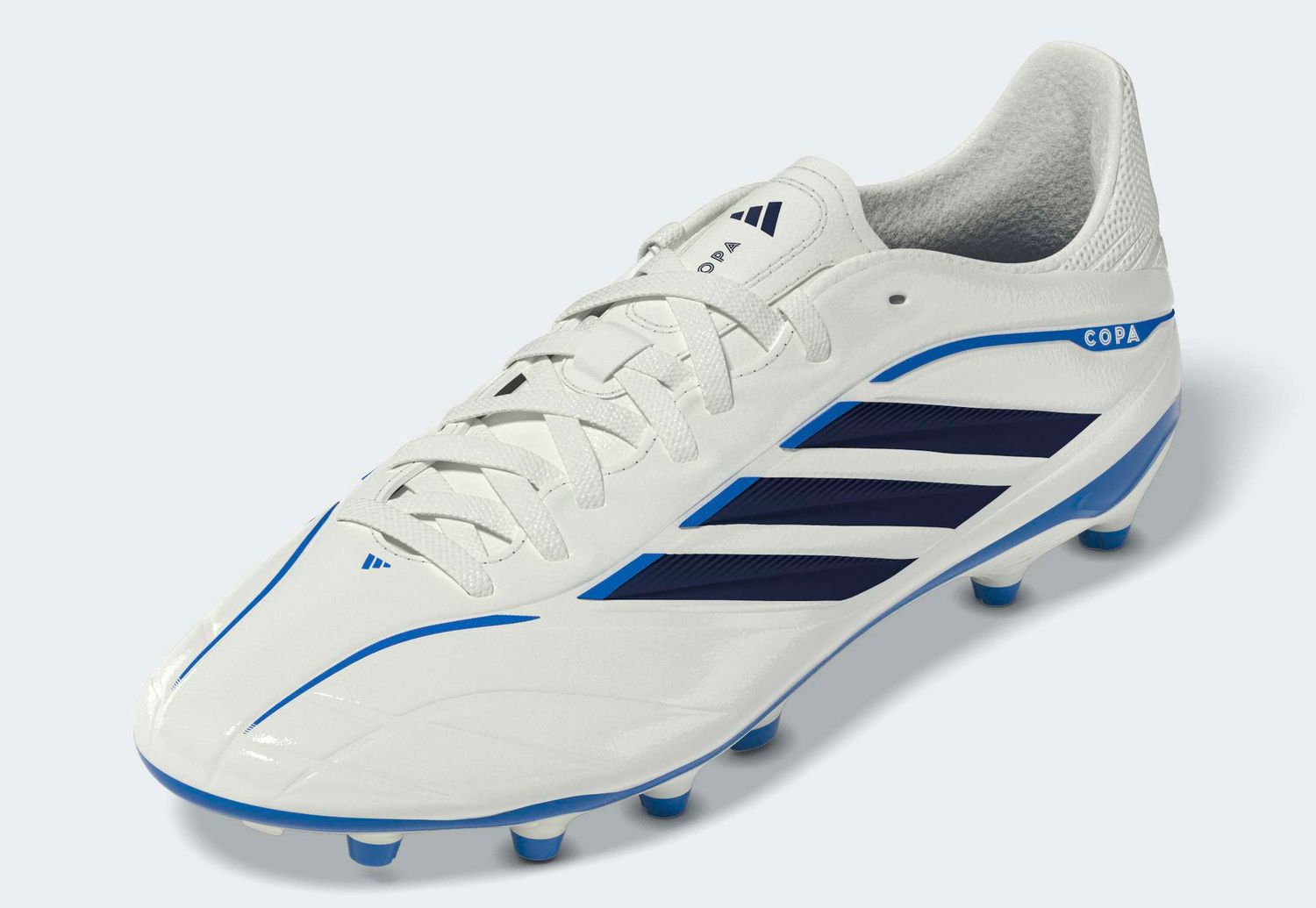 COPA PURE IV LEAGUE FG JR (WHITE/DARK BLUE)