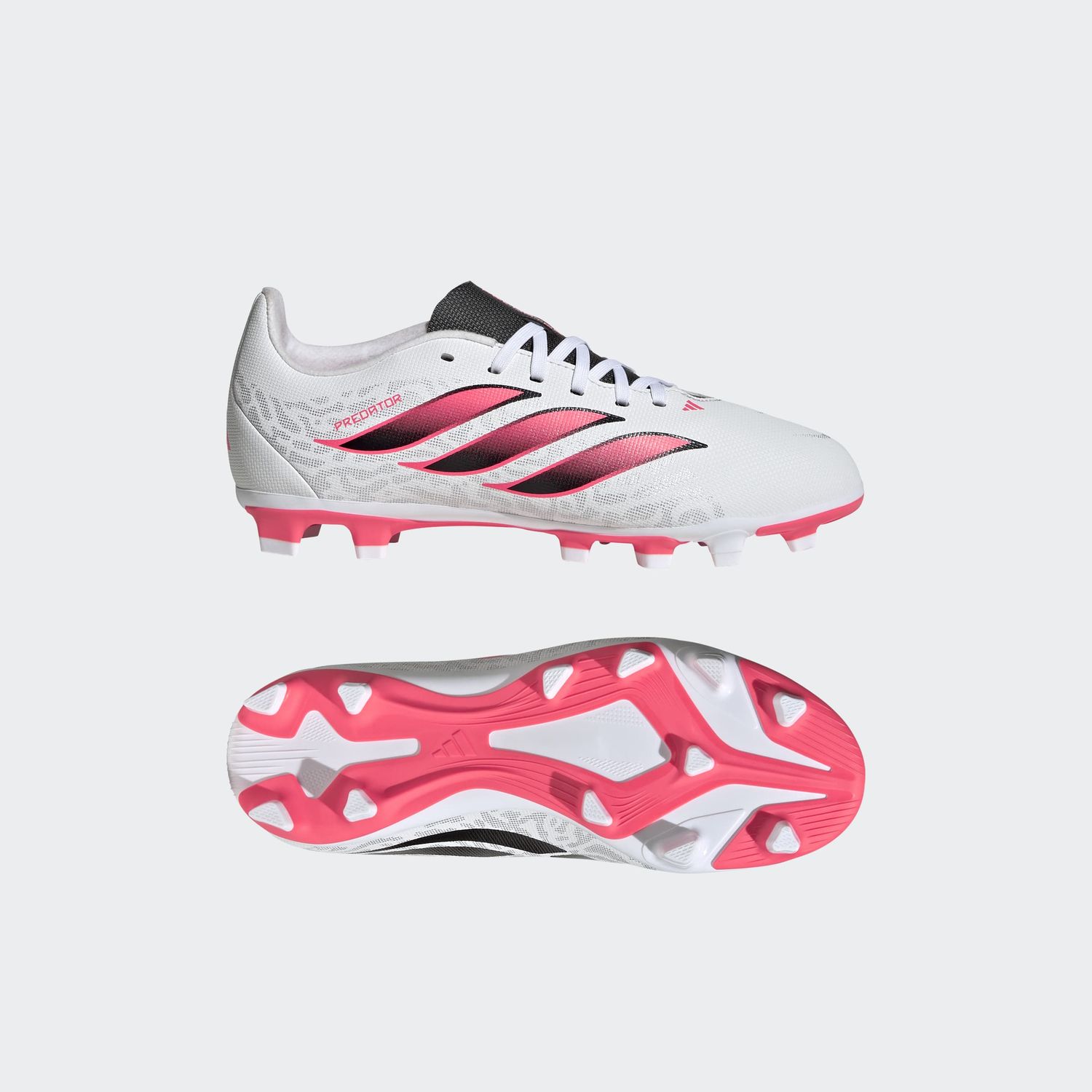 PREDATOR CLUB FG/MG JR (WHITE/SOLAR TURBO/BLACK)