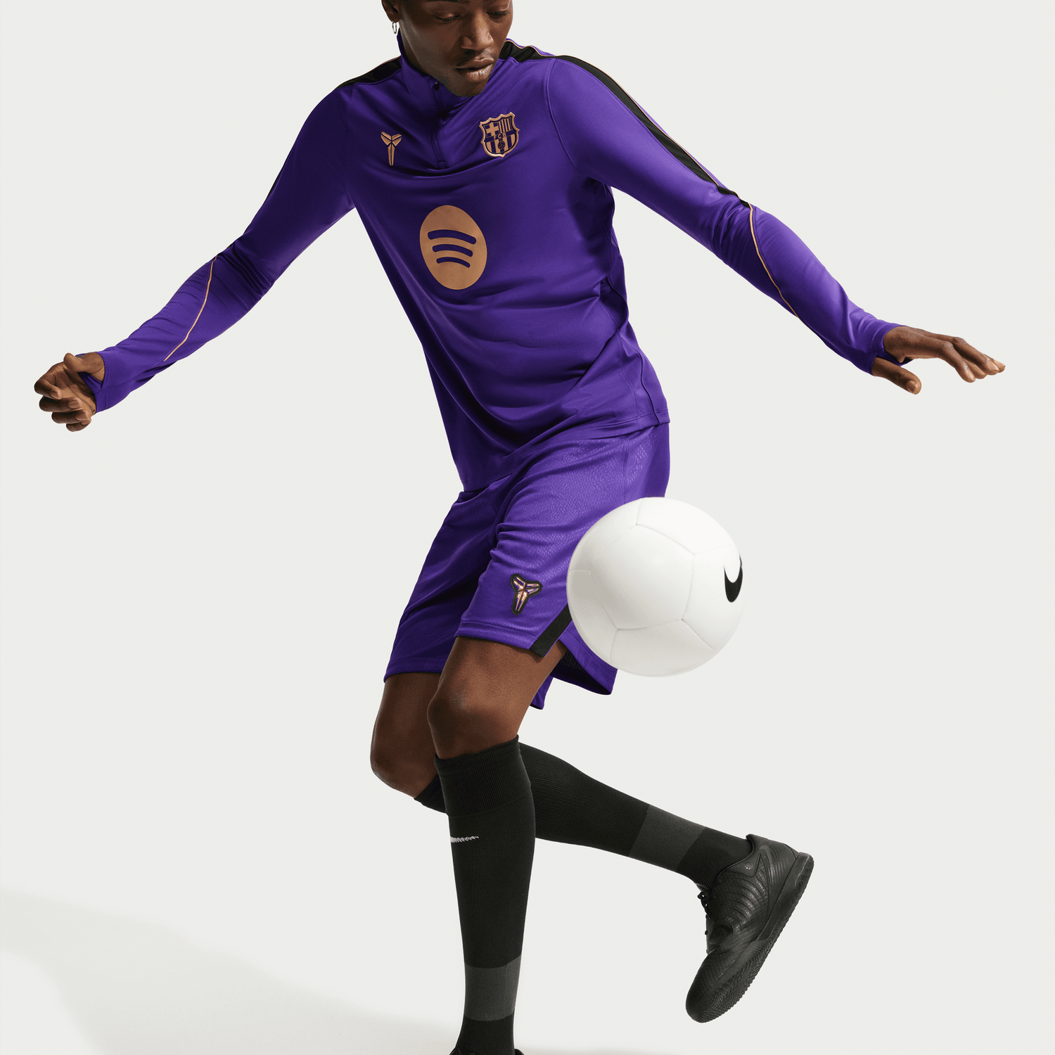 FC BARCELONA 26/27 AWAY STRIKE DRILL TOP (PURPLE/GOLD)