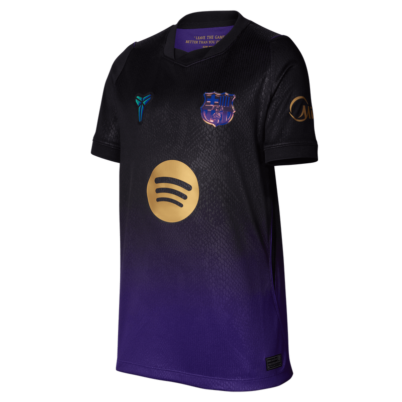 FC BARCELONA 26/27 AWAY JERSEY YOUTH (BLACK/PURPLE)