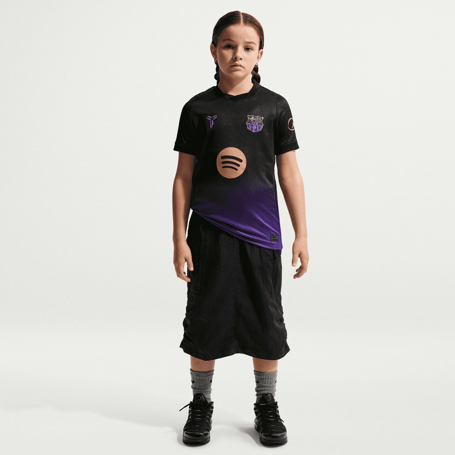 FC BARCELONA 26/27 AWAY JERSEY YOUTH (BLACK/PURPLE)