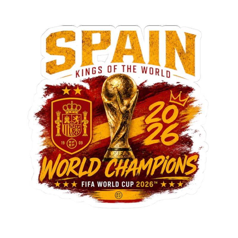 Spain World Cup Champions 2026 Sticker