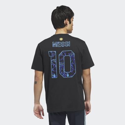 MESSI ARGENTINA TEE (BLACK/BLUE)