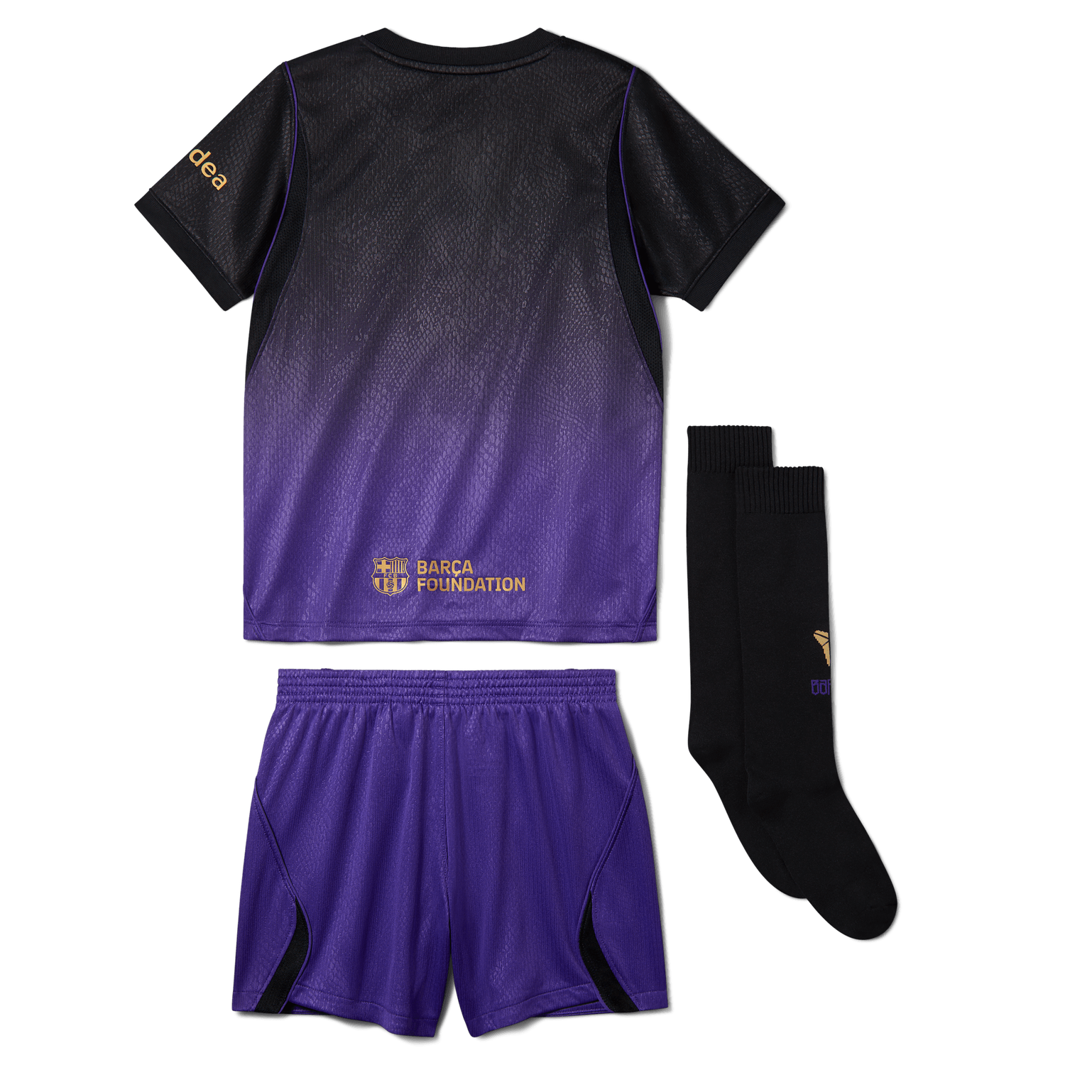 FC BARCELONA 26/27 AWAY KIT CHILD (BLACK/PURPLE)