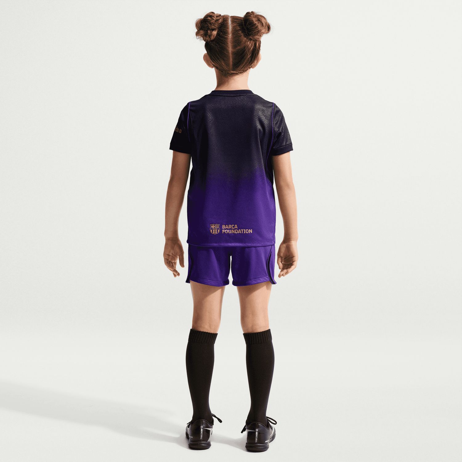 FC BARCELONA 26/27 AWAY KIT CHILD (BLACK/PURPLE)