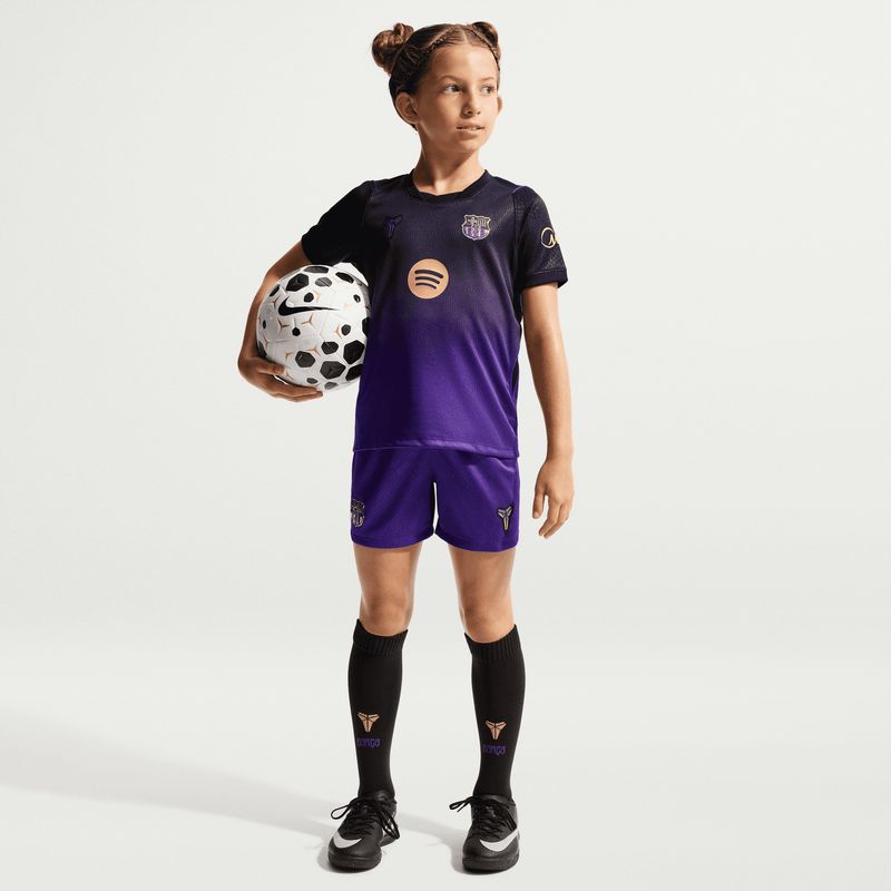 FC BARCELONA 26/27 AWAY KIT CHILD (BLACK/PURPLE)