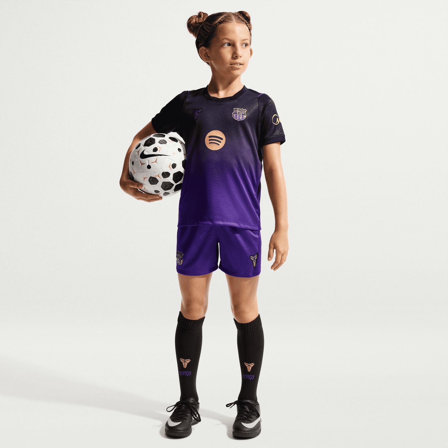 FC BARCELONA 26/27 AWAY KIT CHILD (BLACK/PURPLE)