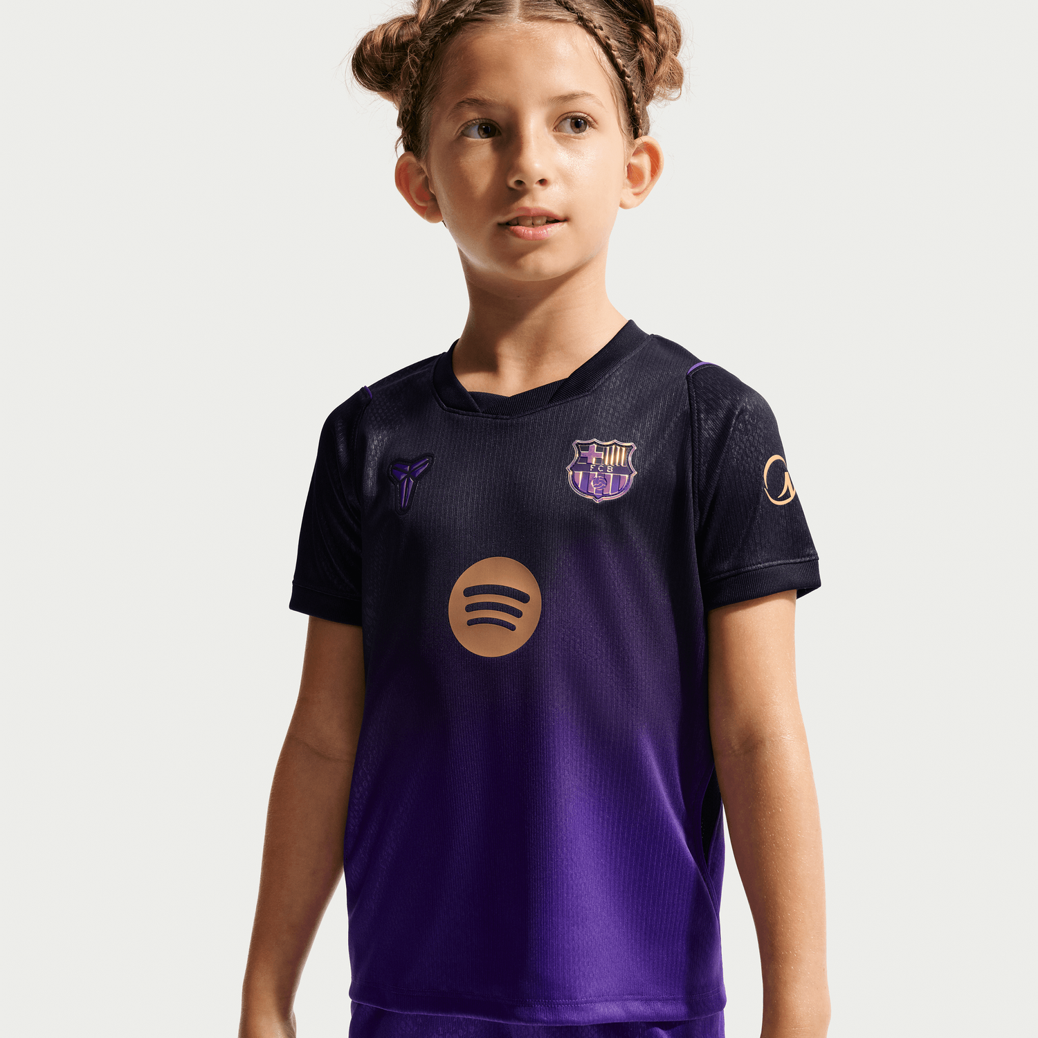 FC BARCELONA 26/27 AWAY KIT CHILD (BLACK/PURPLE)