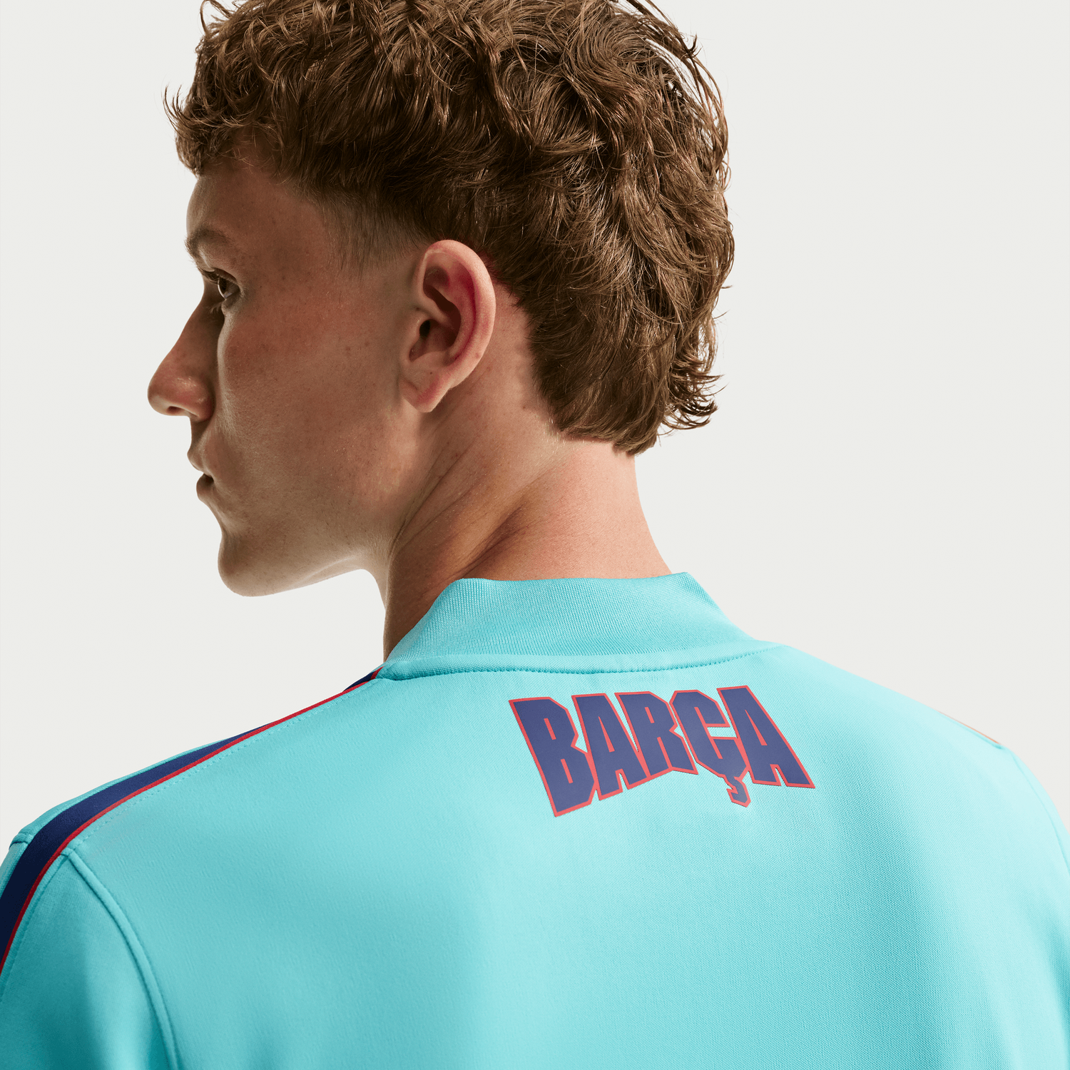 FC BARCELONA 26/27 THIRD TRACK JACKET (TEAL)