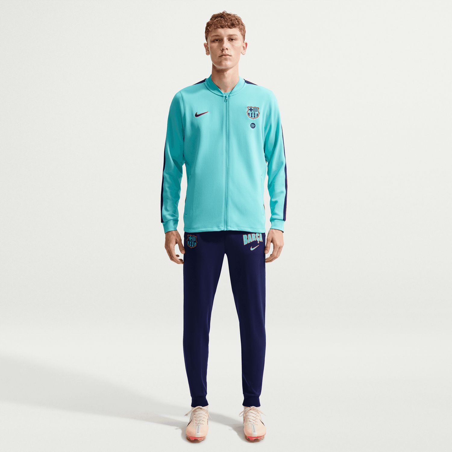 FC BARCELONA 26/27 THIRD TRACK JACKET (TEAL)