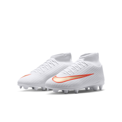 MERCURIAL SUPERFLY 11 CLUB FG/MG JR (WHITE/GOLD)