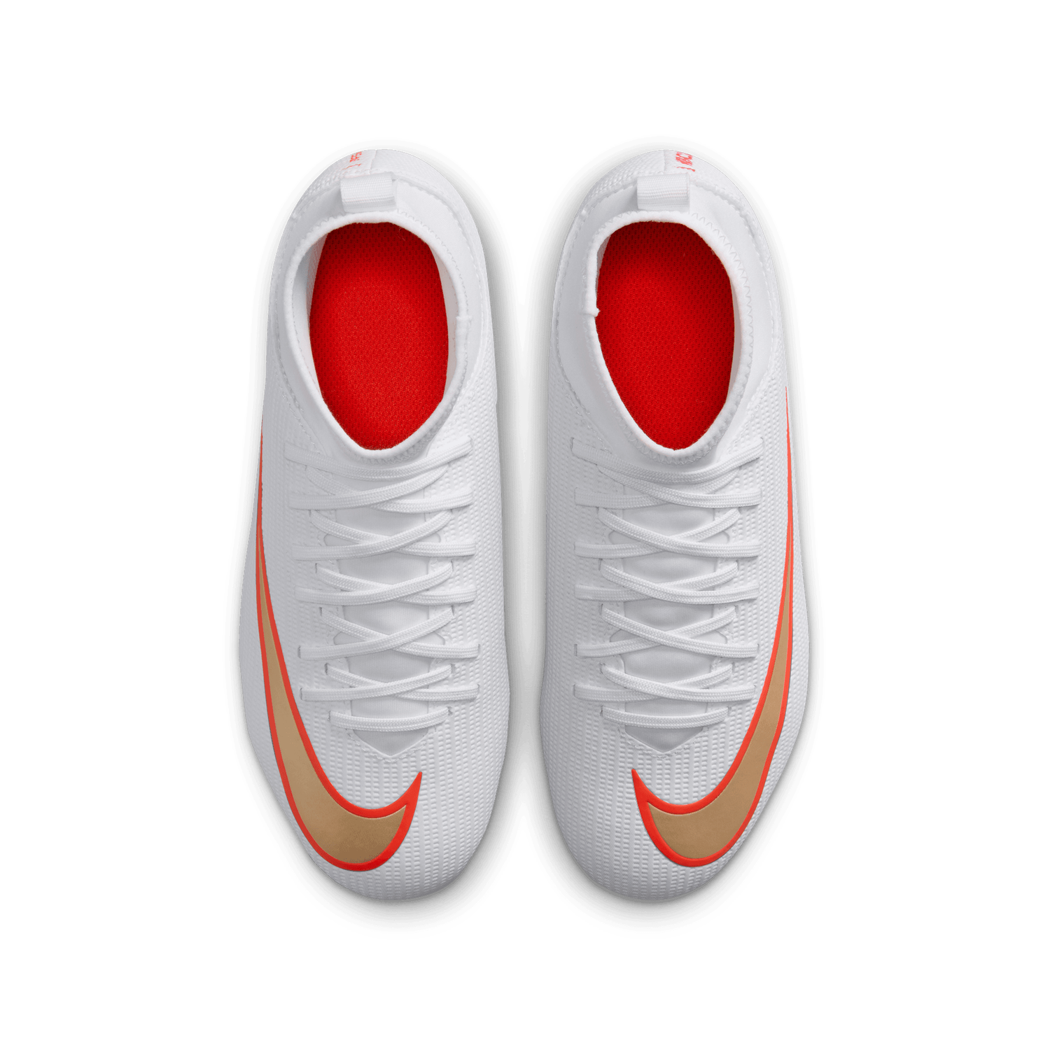 MERCURIAL SUPERFLY 11 CLUB FG/MG JR (WHITE/GOLD)