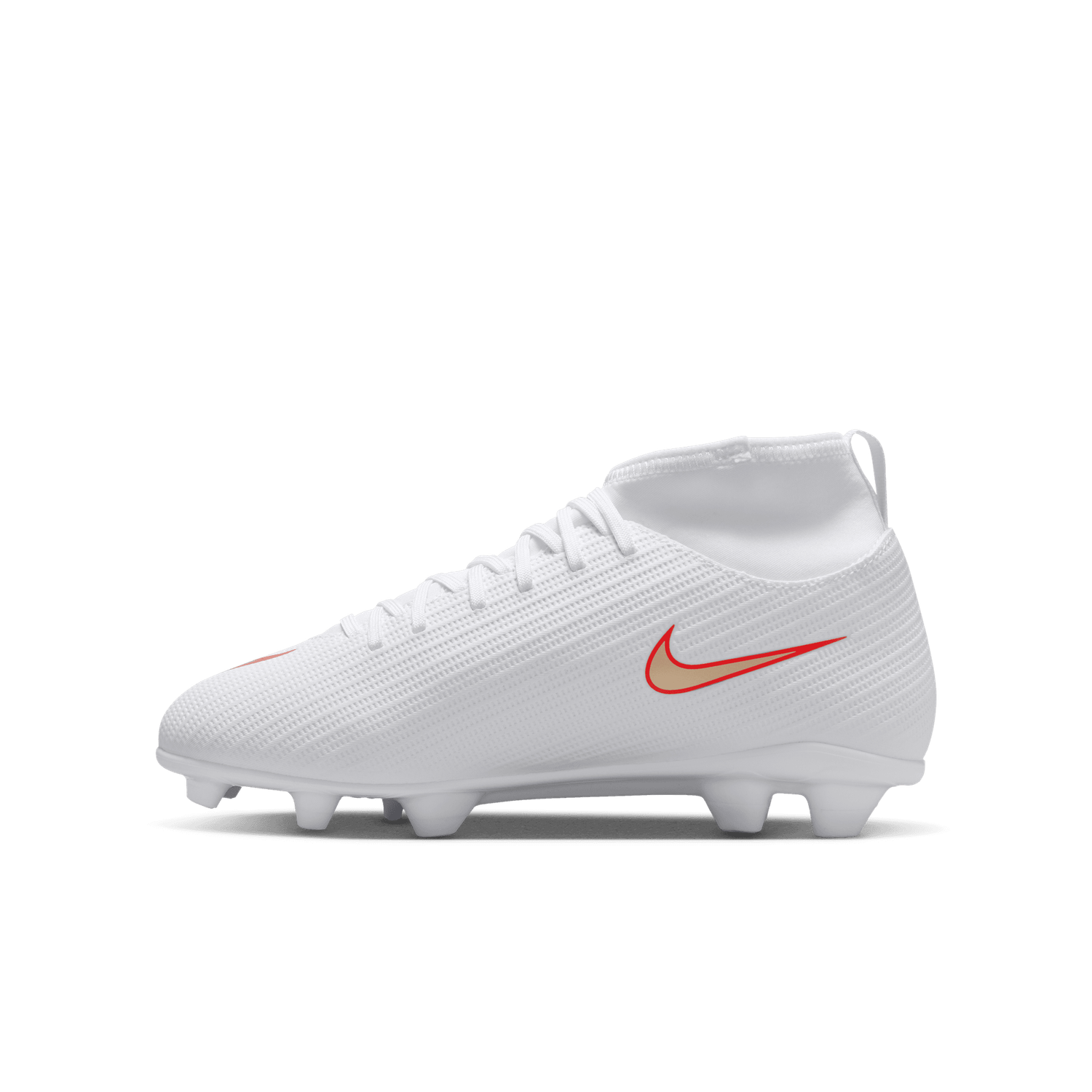 MERCURIAL SUPERFLY 11 CLUB FG/MG JR (WHITE/GOLD)