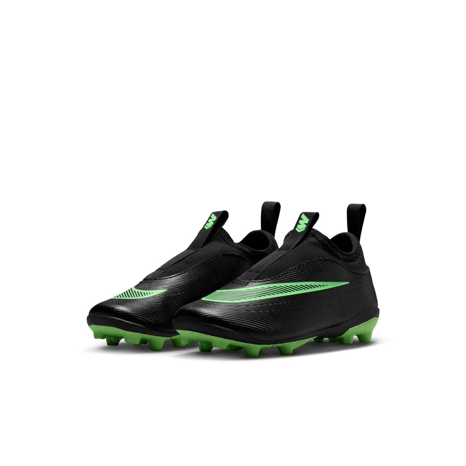 MERCURIAL VAPOR 17 CLUB FLEX FG/MG JR (BLACK/GREEN)