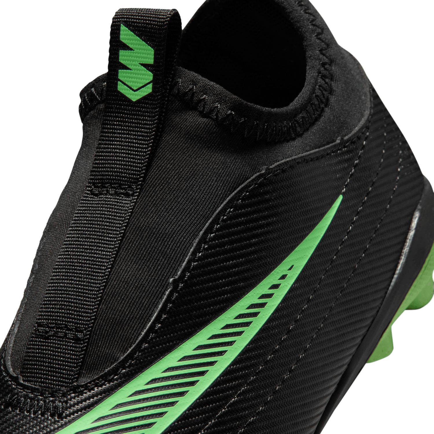 MERCURIAL VAPOR 17 CLUB FLEX FG/MG JR (BLACK/GREEN)