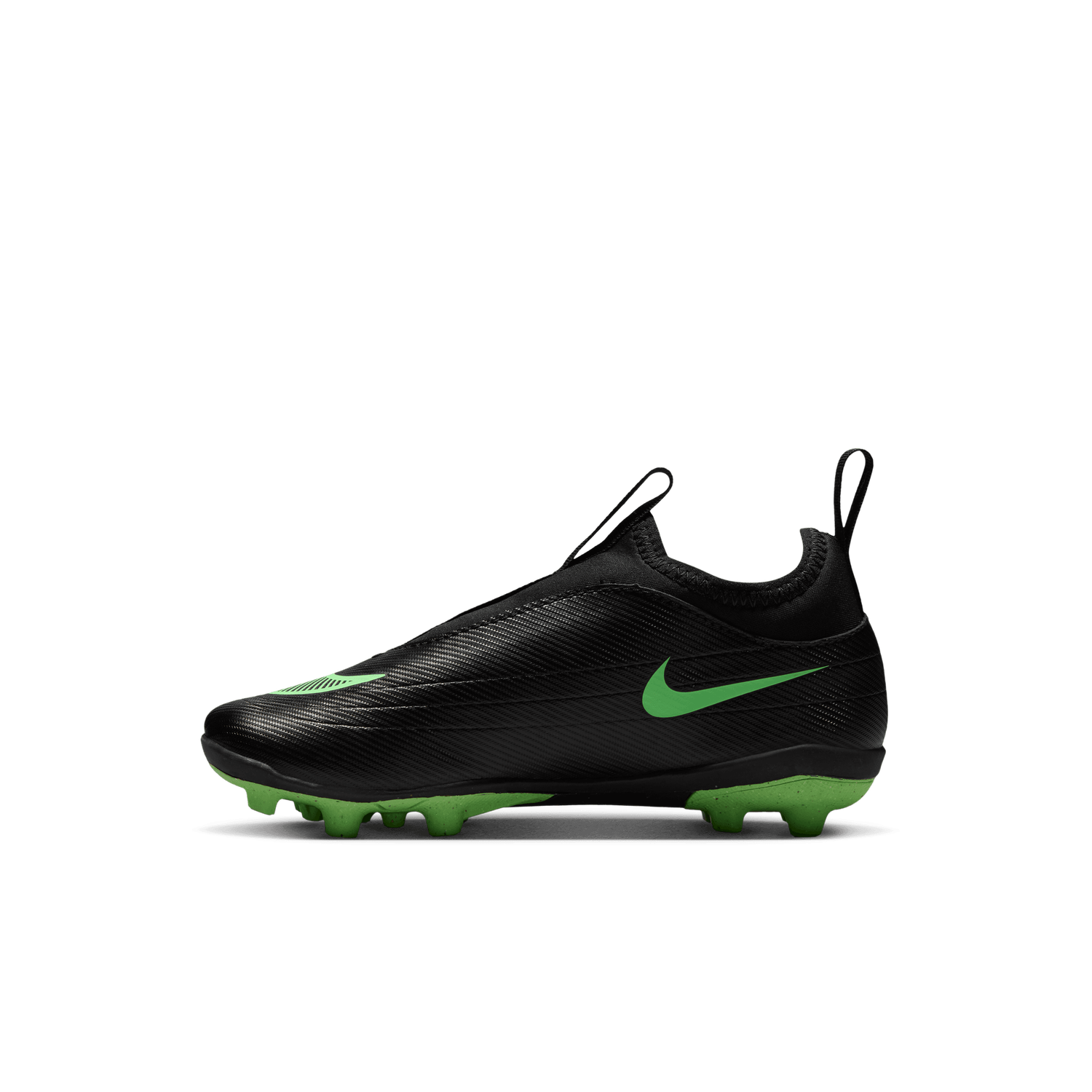 MERCURIAL VAPOR 17 CLUB FLEX FG/MG JR (BLACK/GREEN)