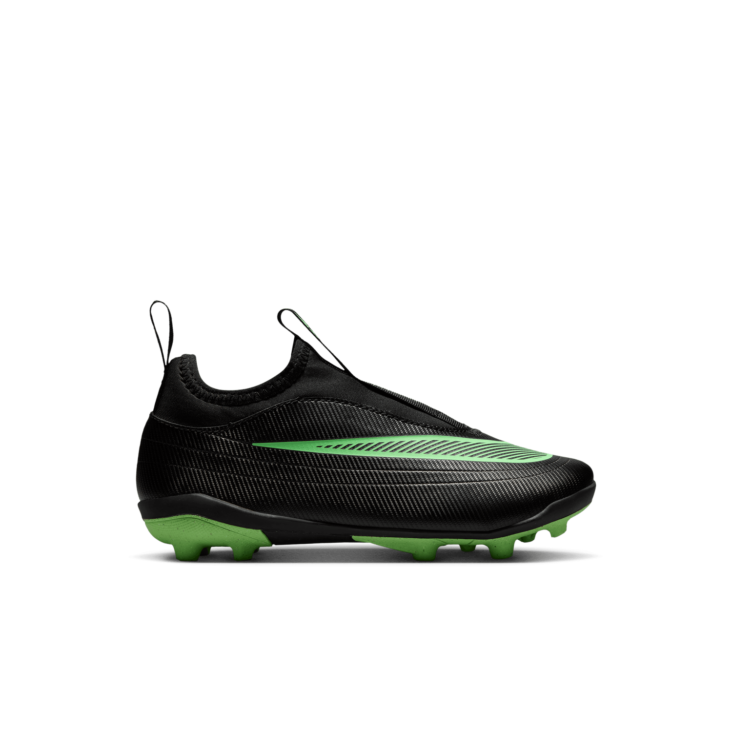 MERCURIAL VAPOR 17 CLUB FLEX FG/MG JR (BLACK/GREEN)