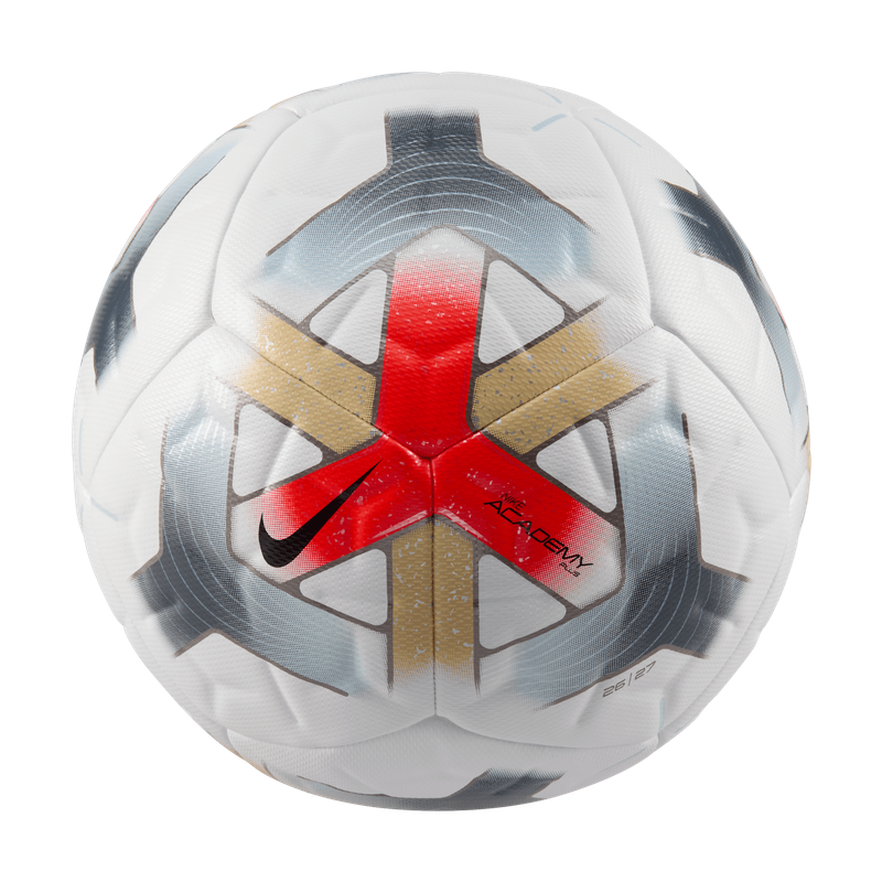 ACADEMY PLUS BALL 26/27 (WHITE/BLACK/RED)