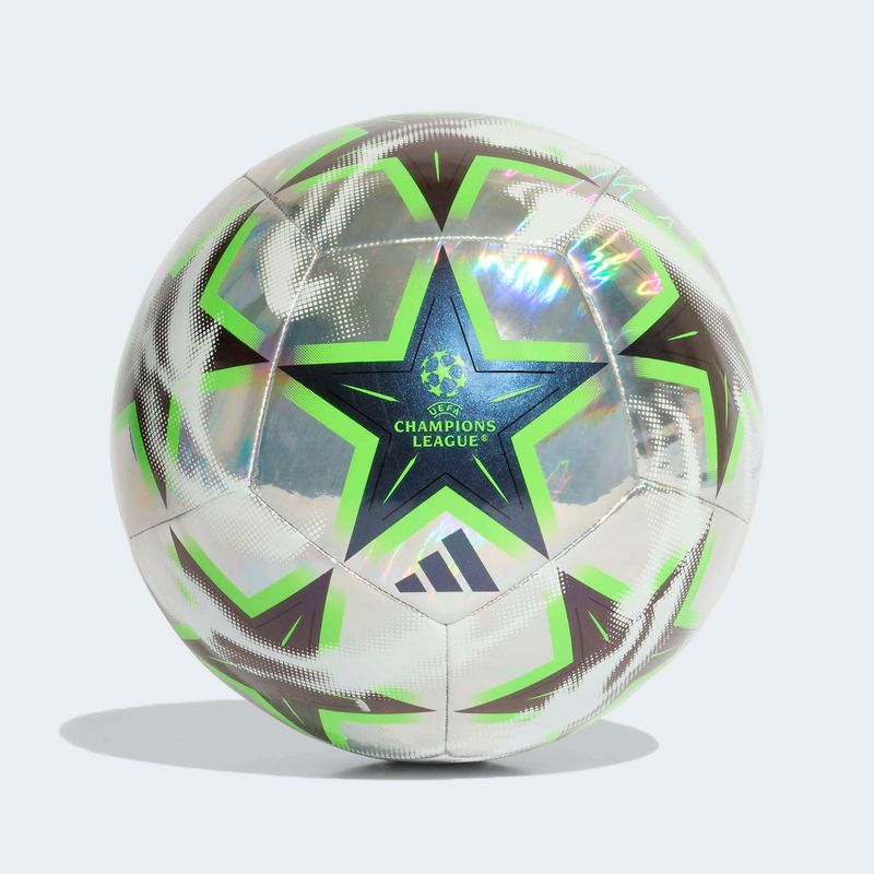 UCL 26/27 TRAINING FOIL BALL (SILVER/GREEN)