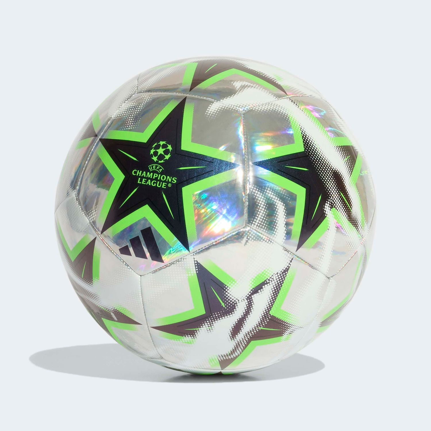 UCL 26/27 TRAINING FOIL BALL (SILVER/GREEN)