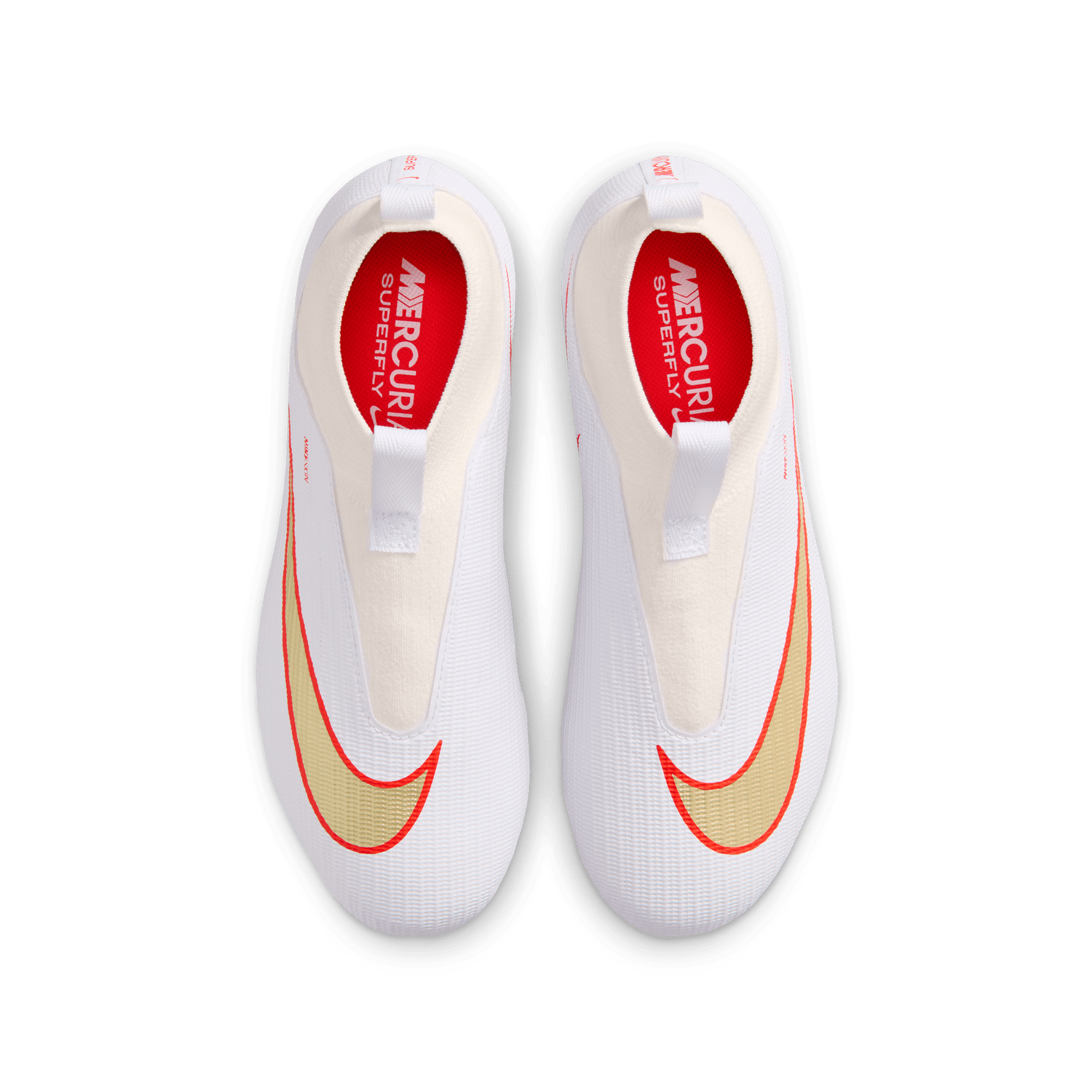 MERCURIAL SUPERFLY 11 ACADEMY FG/MG JR (WHITE/GOLD)