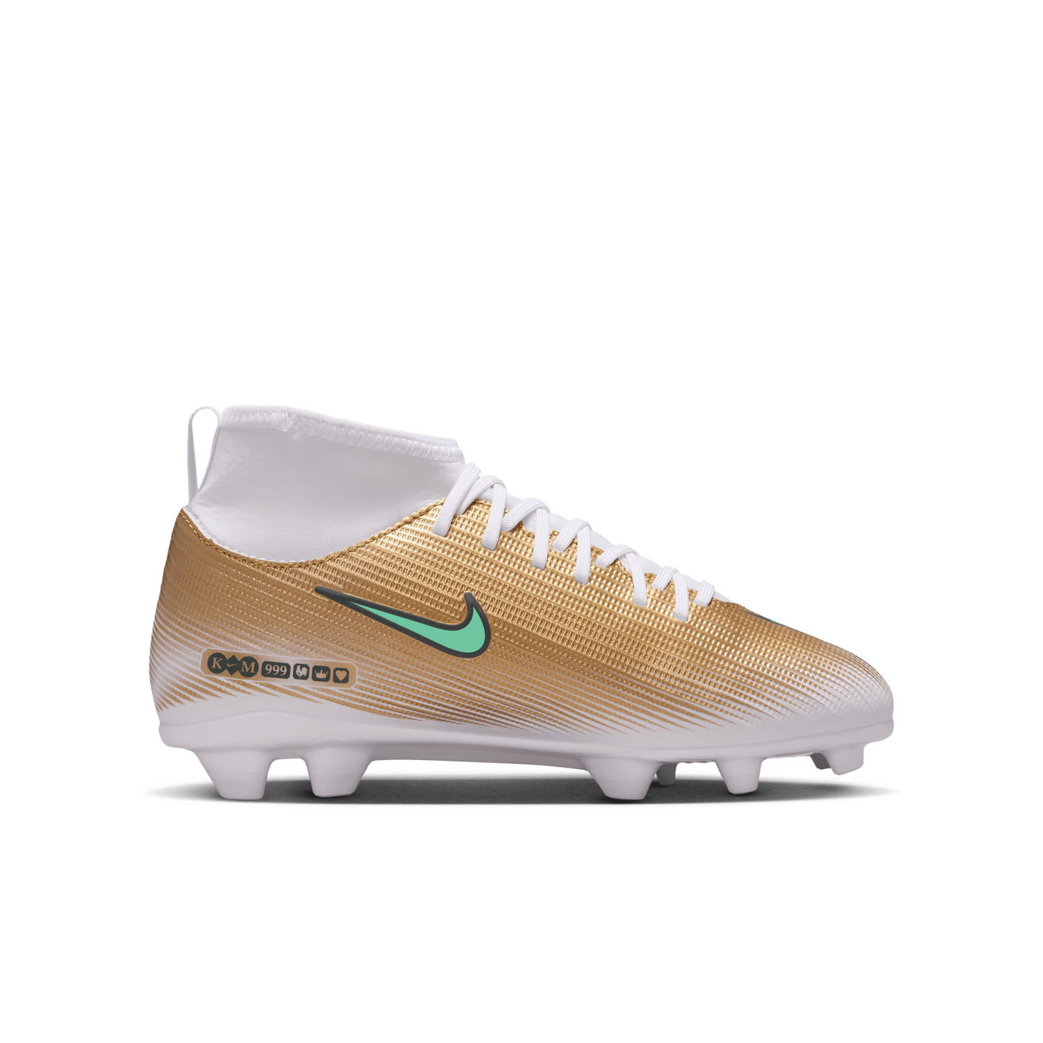  MERCURIAL SUPERFLY 11 CLUB KM FG/MG JR (GOLD/GREEN)