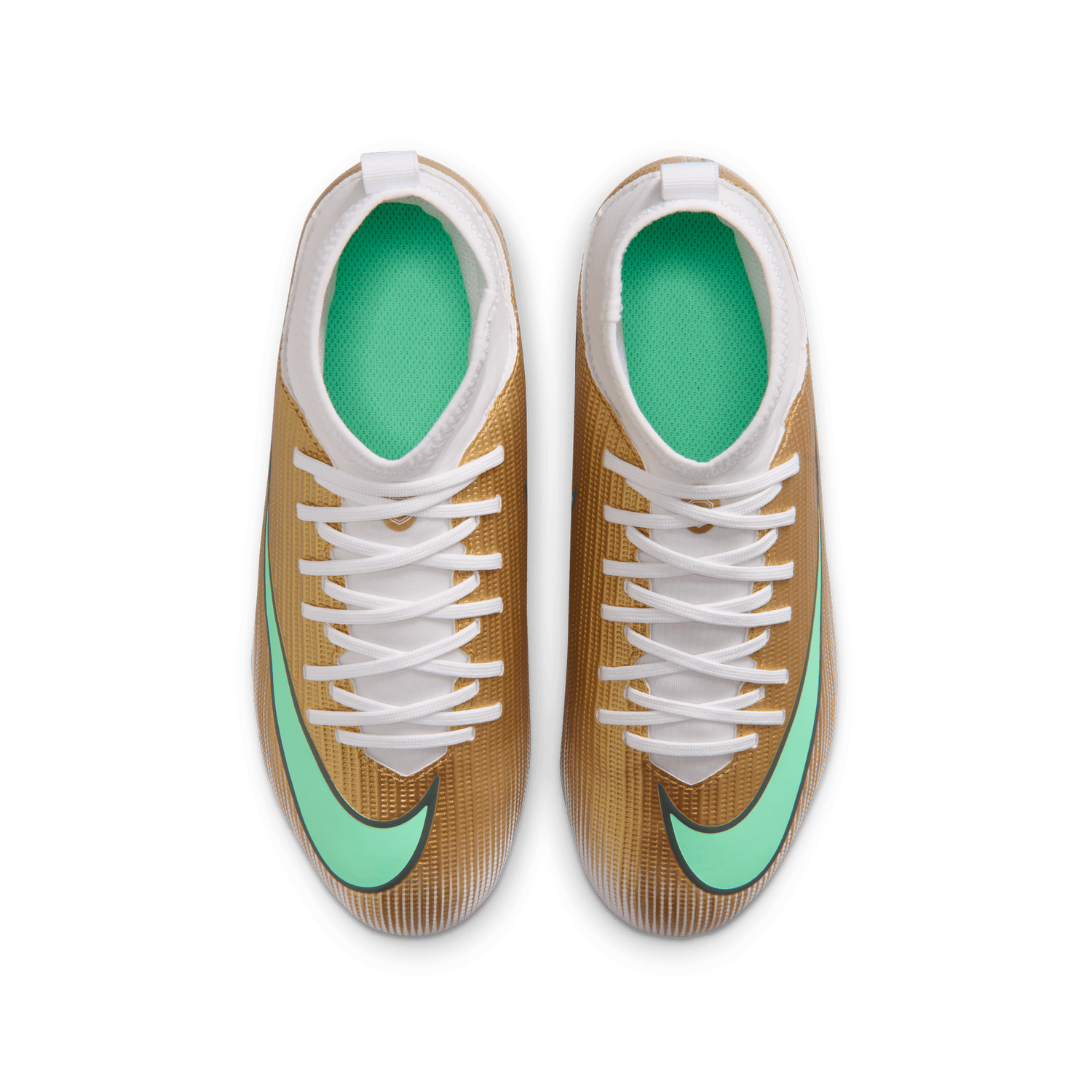  MERCURIAL SUPERFLY 11 CLUB KM FG/MG JR (GOLD/GREEN)