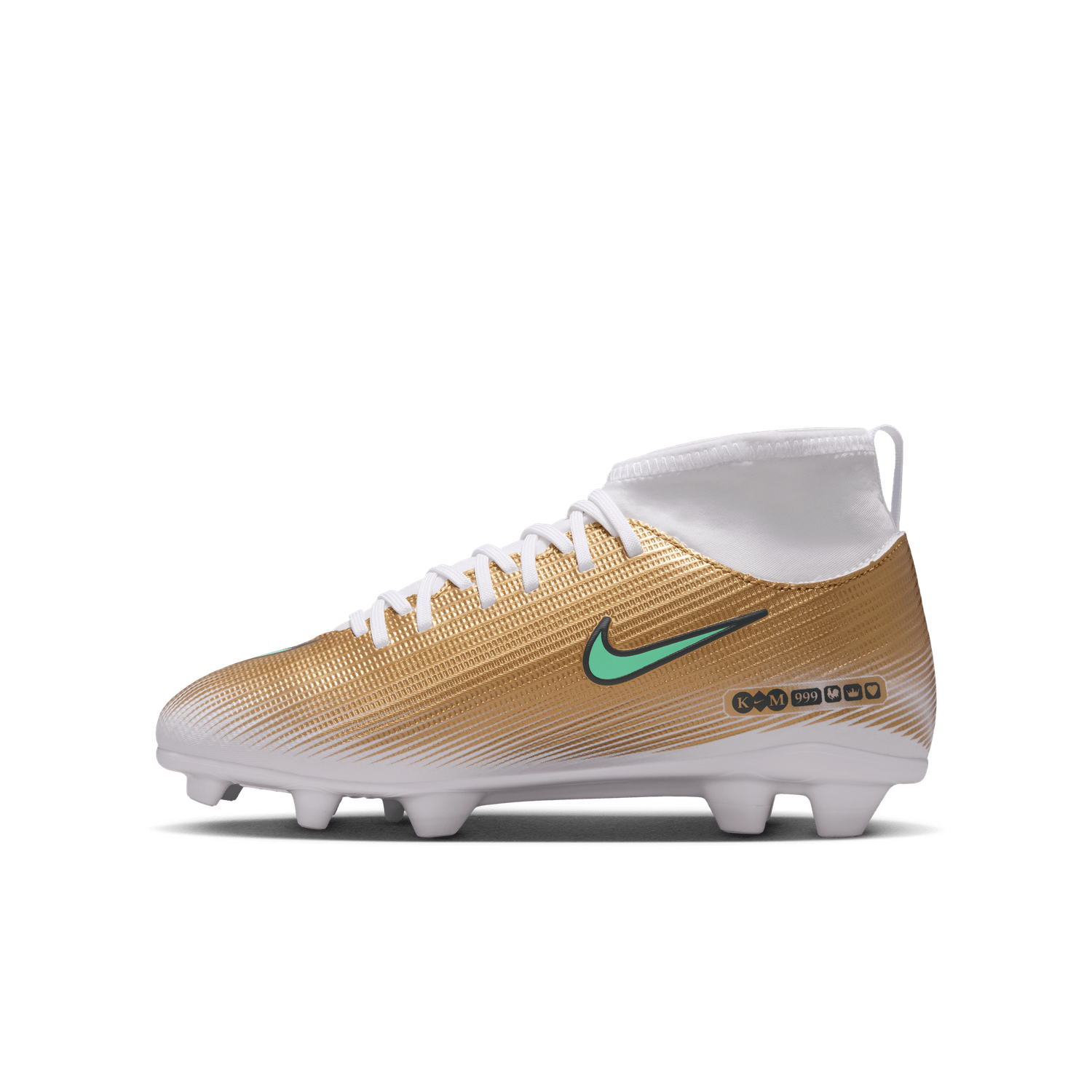  MERCURIAL SUPERFLY 11 CLUB KM FG/MG JR (GOLD/GREEN)